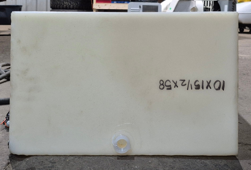 Used Fresh Water Tank 10" H  x 15 1/2" W x 58” L