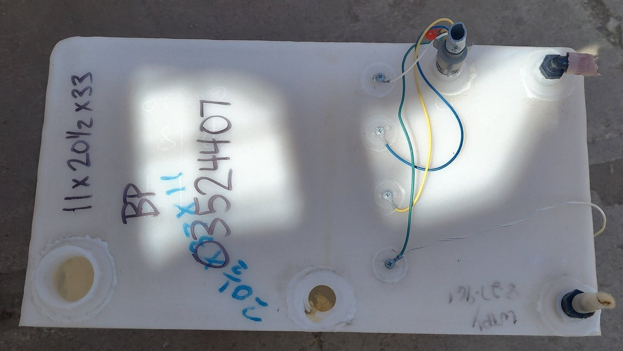 Used Fresh Water Tank 11" H  x 20 1/2" W x 33” L