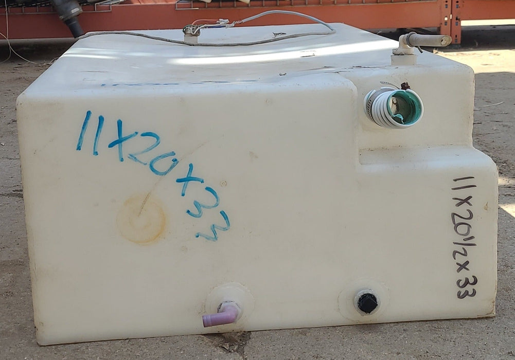 Used Fresh Water Tank 11" H  x 20 1/2" W x 33” L