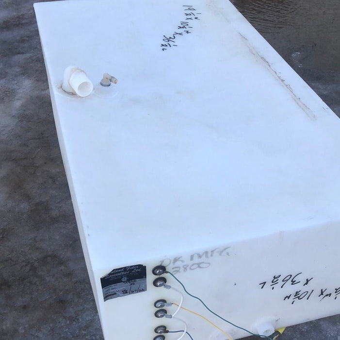Used Fresh Water Tank 19 1/2” x 10 1/2” x 36 1/2”