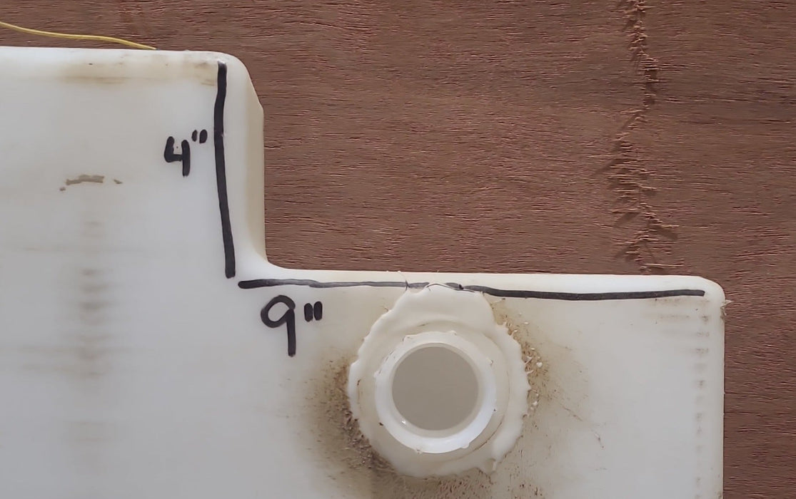 Used Fresh Water Tank 4 1/2” H x 44 3/4” W x 58 3/4” L