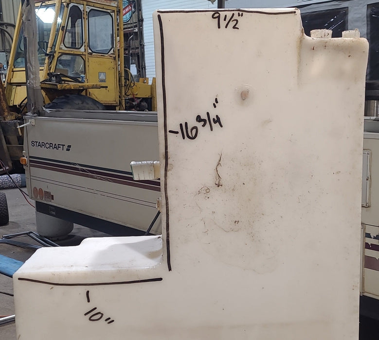Used Fresh Water Tank 9 1/2" H  x 23 3/4" W x 52 3/4” L