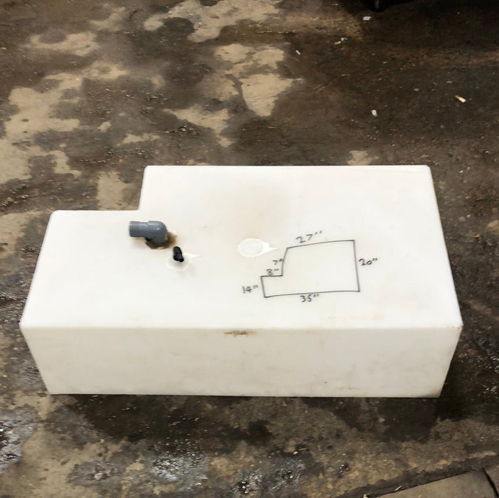 Used Fresh Water Tank 9 1/2” x 20 1/2” x 35”