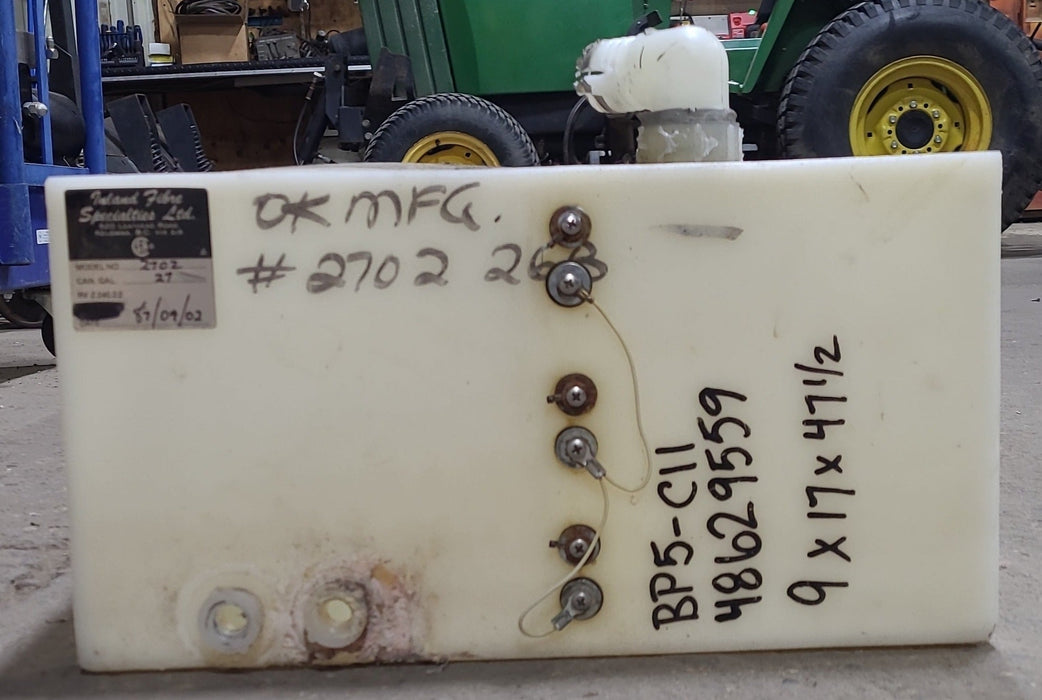 Used Fresh Water Tank 9" H  x 17" W x 47 1/2” L