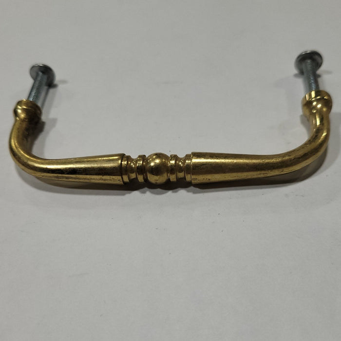 Used Gold Cabinet Handle 4" Hole Spacing