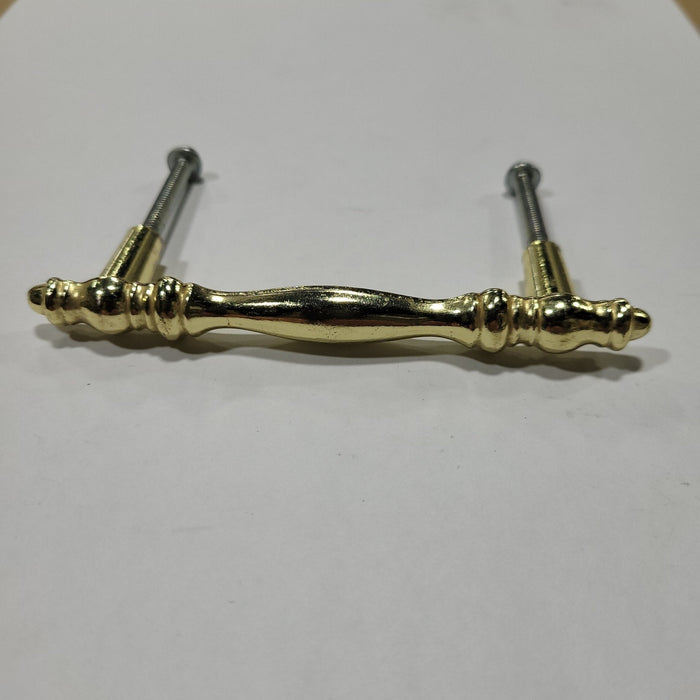 Used Gold Cabinet Handle With 3" Hole Spacing