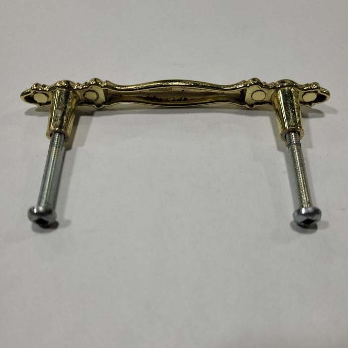 Used Gold Cabinet Handle With 3" Hole Spacing