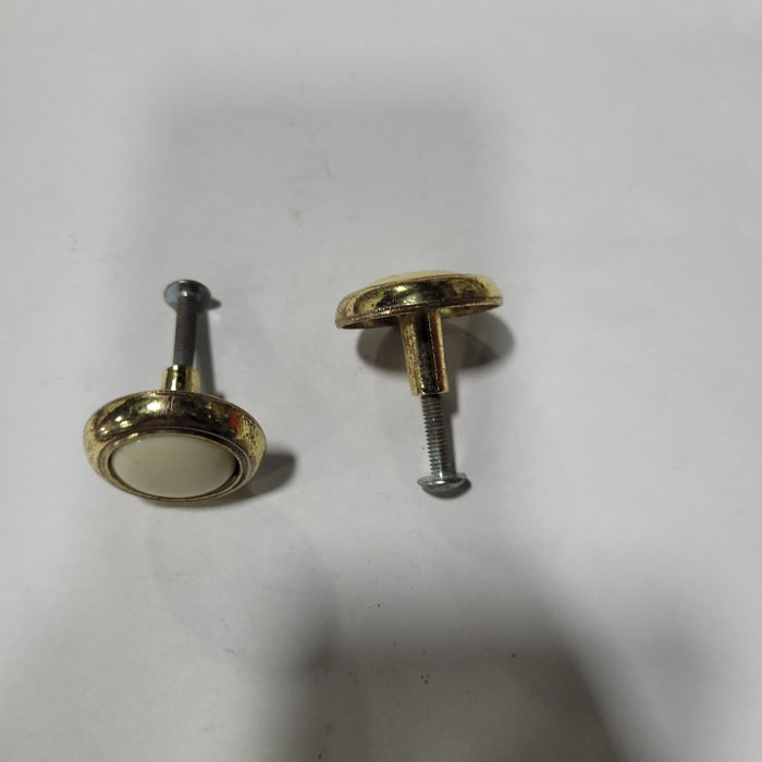 Used Gold ( with ceramic centers) Cabinet Knob