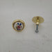 Used Gold (with flower centers) Cabinet Knob - Young Farts RV Parts
