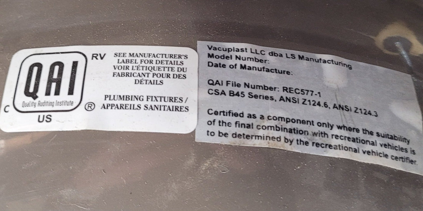 Used Bathroom Sink, Grey - 14" x 11 1/4"