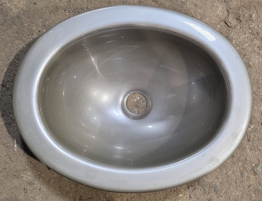 Used Bathroom Sink, Grey - 14" x 11 1/4"