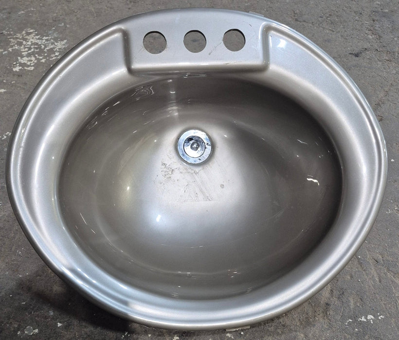 Used Bathroom Sink, Grey - 19 1/4" x 16 1/4"
