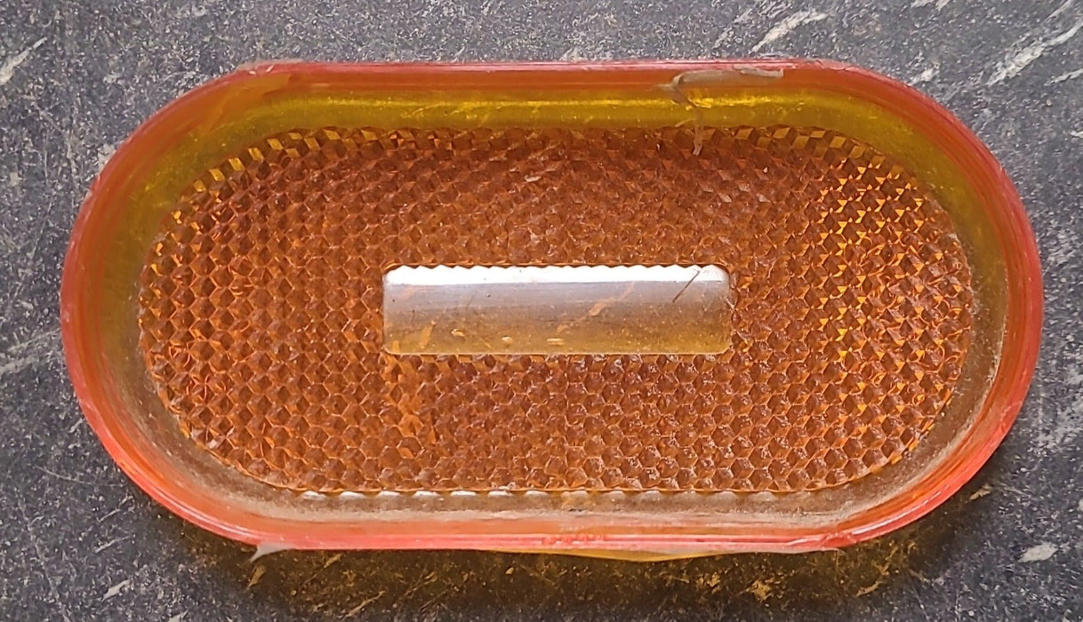 Used Grote 9020 SAE-A-P2-76 DOT Replacement Lens for Marker Light - Amber