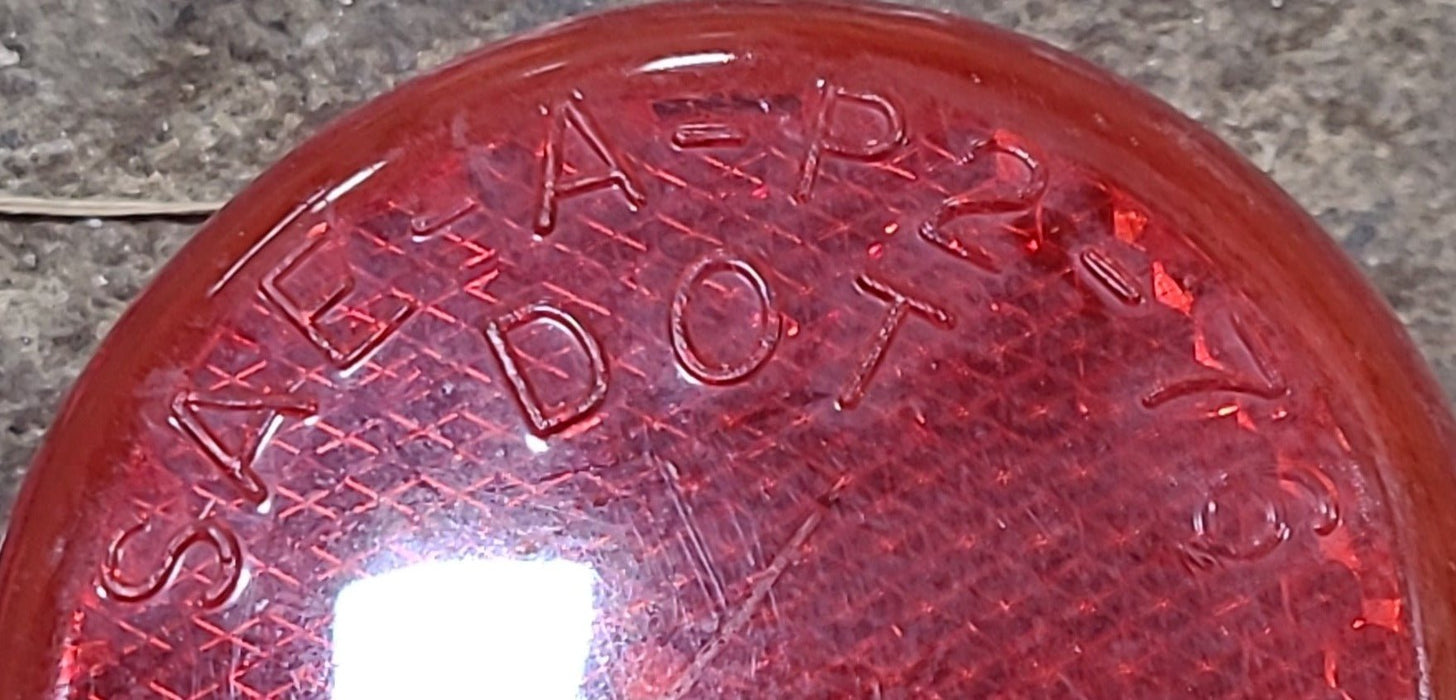 Used Grote 9020 SAE-A-P2-76 DOT Replacement Lens for Marker Light - Red