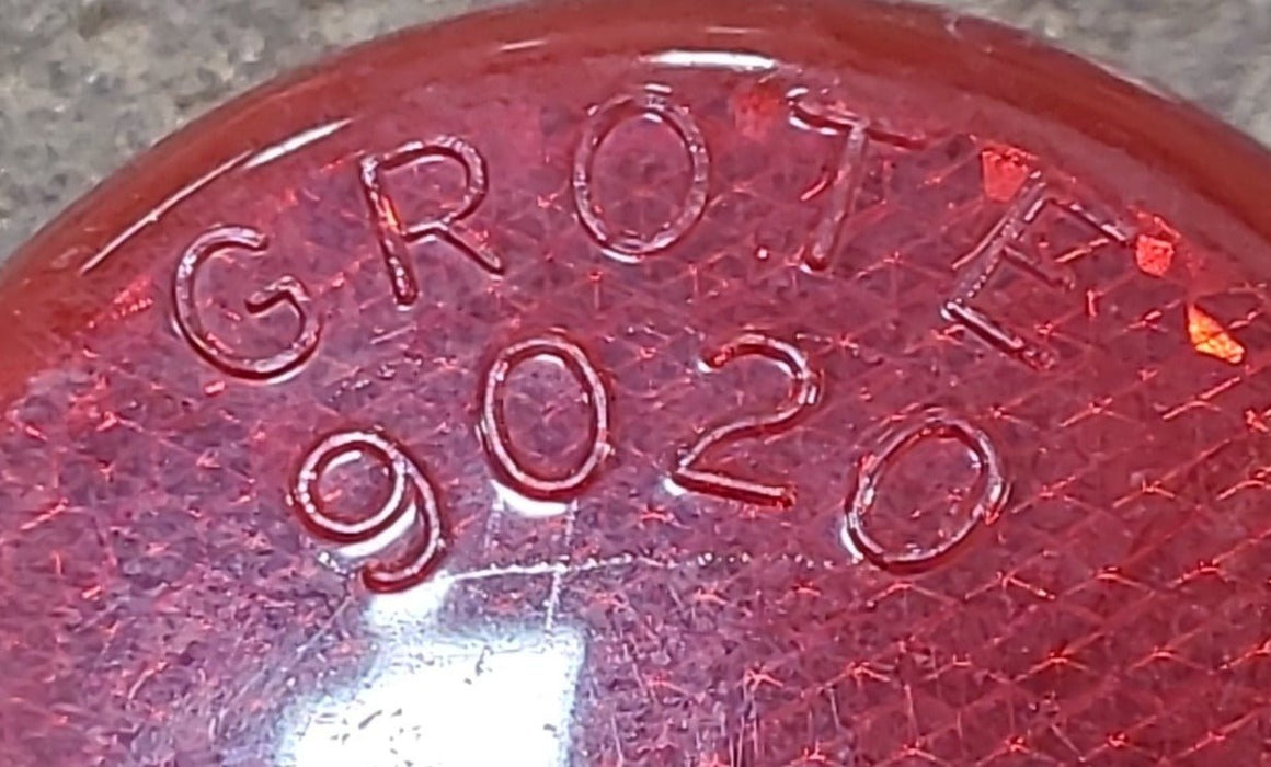 Used Grote 9020 SAE-A-P2-76 DOT Replacement Lens for Marker Light - Red