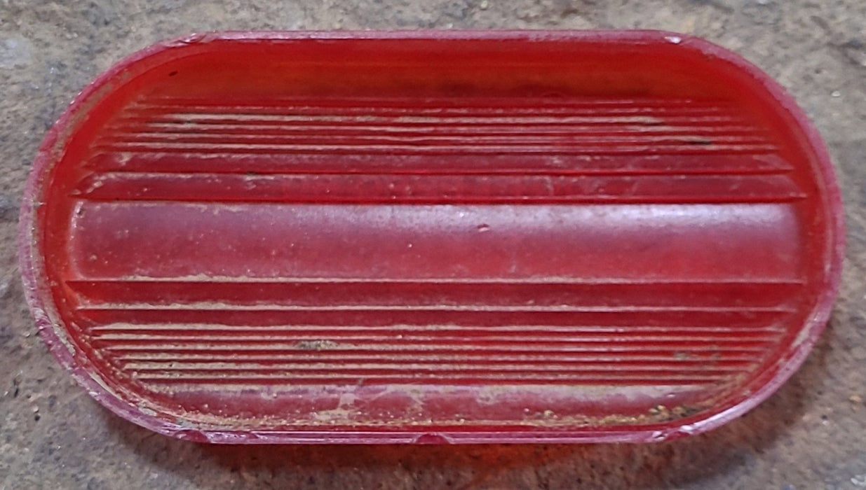 Used Grote 9157 - DOT LP2PC 80 Replacement Lens for Marker Light - Red