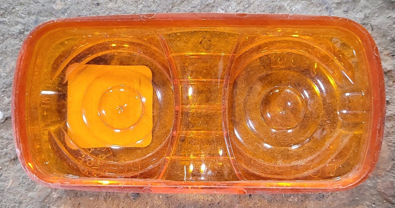 Used GROTE 9196 DOT P2 PC Replacement Lens for Marker Light - Amber