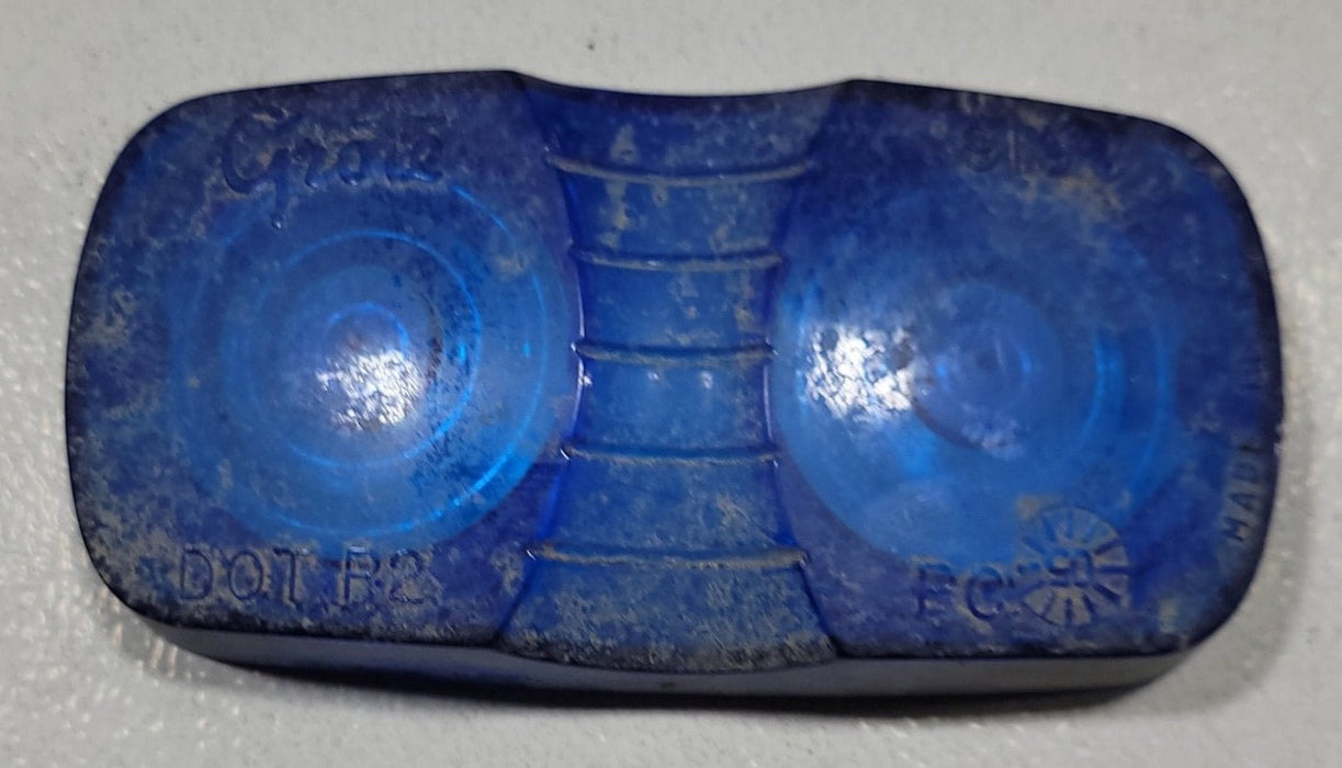 Used GROTE 9196 DOT P2 PC Replacement Lens for Marker Light - Blue
