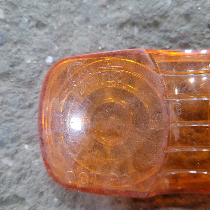 Used GROTE 9196 DOT P2 PC Replacement Lens for Marker Light - Amber
