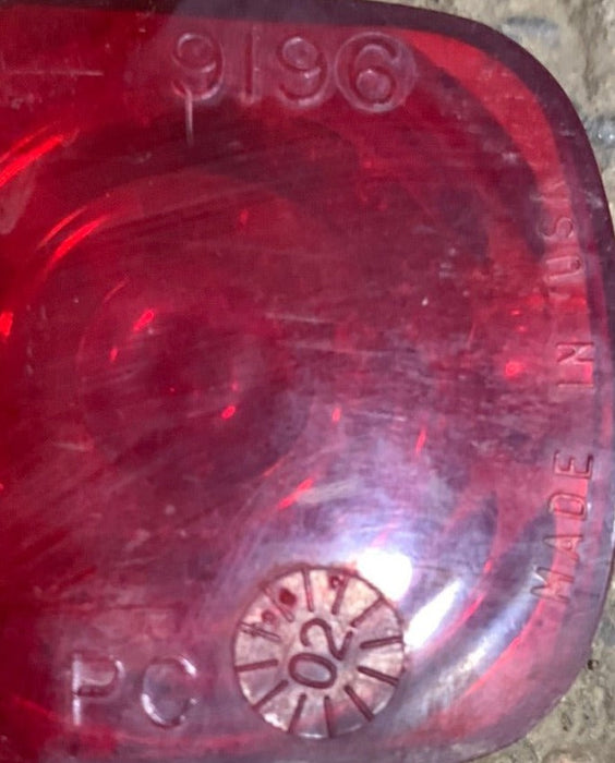 Used GROTE 9196 DOT P2 PC Replacement Lens for Marker Light - Red