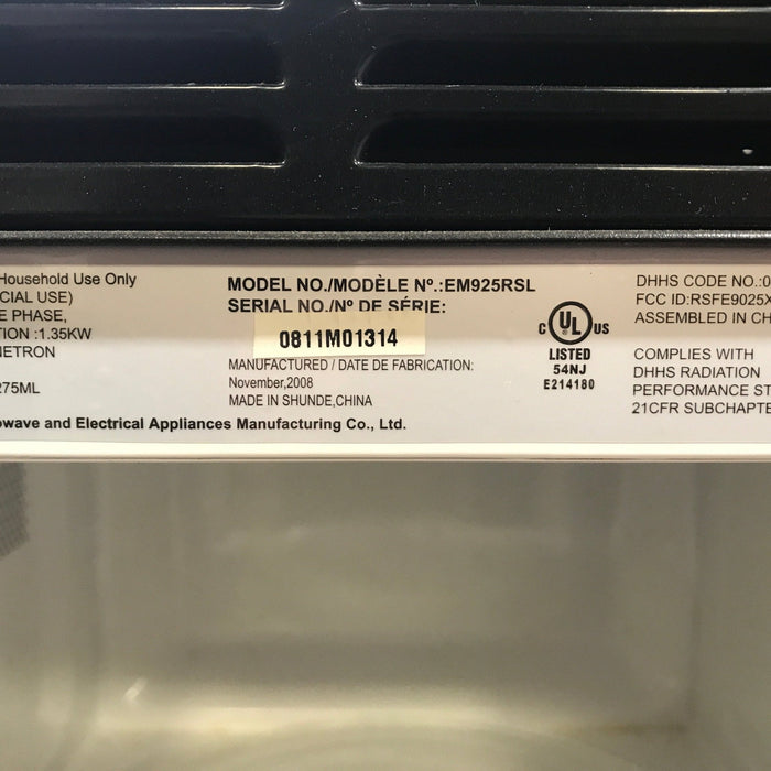 Used High Pointe RV Microwave 19" W x 10 1/2" H x 13 1/2" D