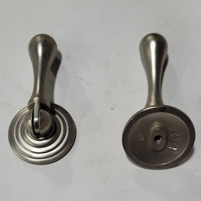 Used Hinged Pewter Cabinet Pull