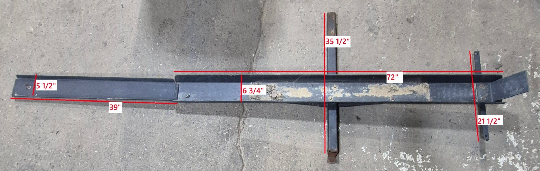 Used Hitch Mount Motorcycle Rack with Ramp Extension