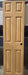 Used Interior Wooden Door 20" W X 72" H X 1 3/8" D - Young Farts RV Parts
