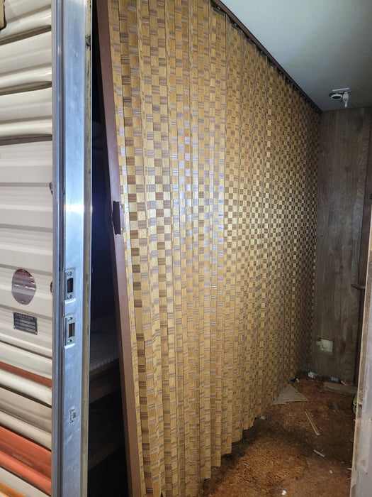 Used Interior Woven Folding Door Room Divider System 88" W X 72" H X 1 1/2" D
