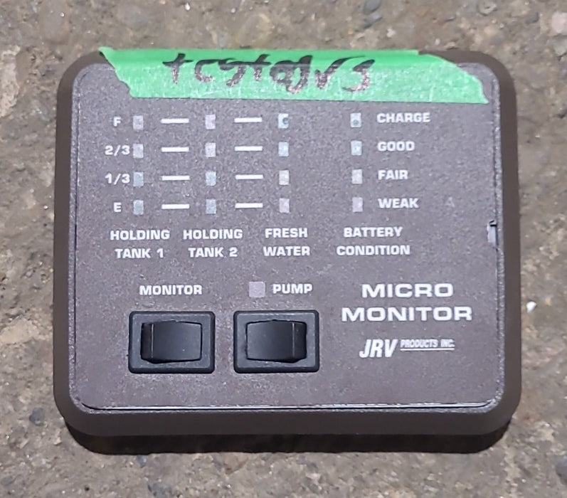 Used JRV Tank Monitor System Panel - Young Farts RV Parts