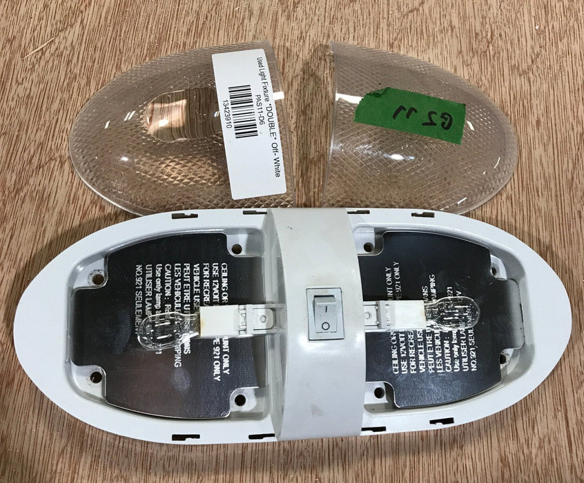 Used Light Fixture *DOUBLE* Off- White
