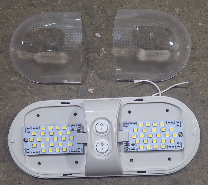 Used Light Fixture *DOUBLE* Off- White