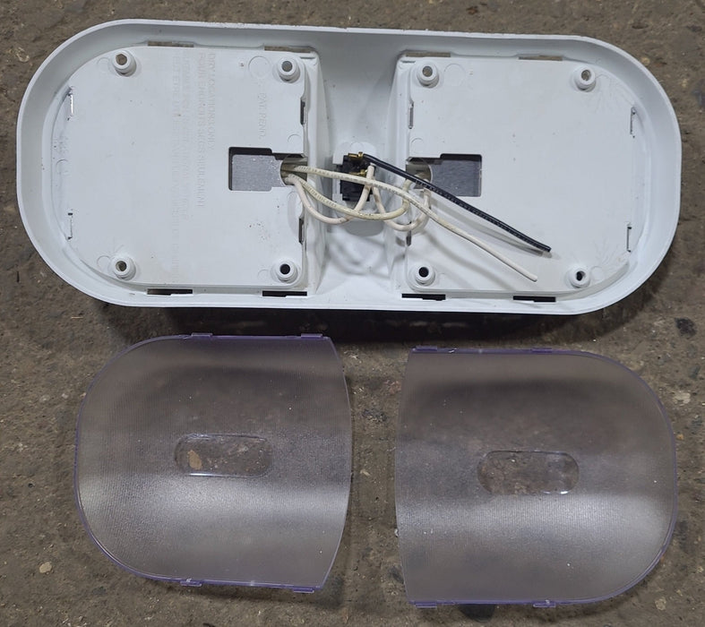 Used Light Fixture *DOUBLE* Off- White