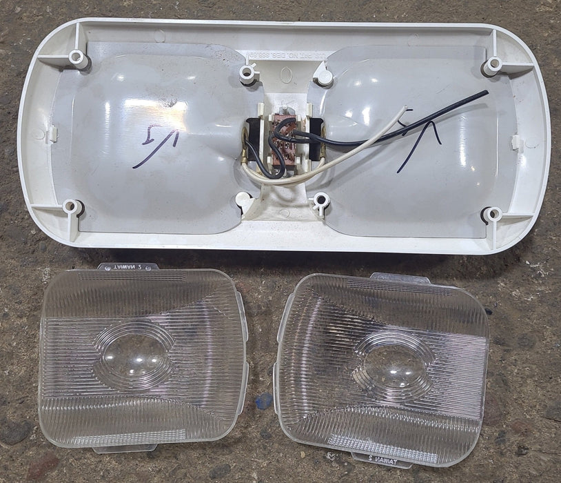 Used Light Fixture *DOUBLE* PT810 / LR98156 Off- White