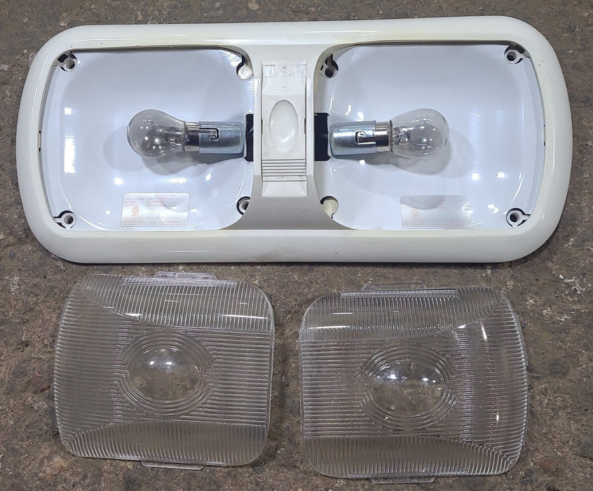 Used Light Fixture *DOUBLE* PT810 / LR98156 Off- White