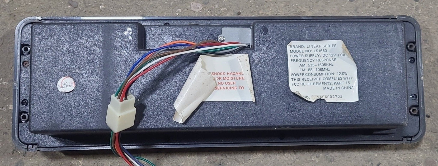 Used Linear Series RV radio LS1650