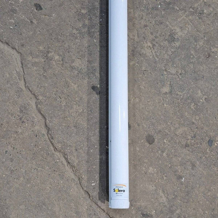 Used Lippert Awning Arm, Drive (Front), White, 59 1/2" - Solera Regal , 672049 (Drive Head) , 688366 (Arm Assembly)