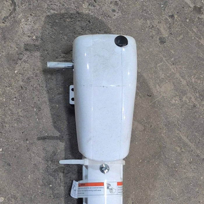 Used Lippert Awning Arm, Drive (Front), White, 59 1/2" - Solera Regal , 672049 (Drive Head) , 688366 (Arm Assembly)
