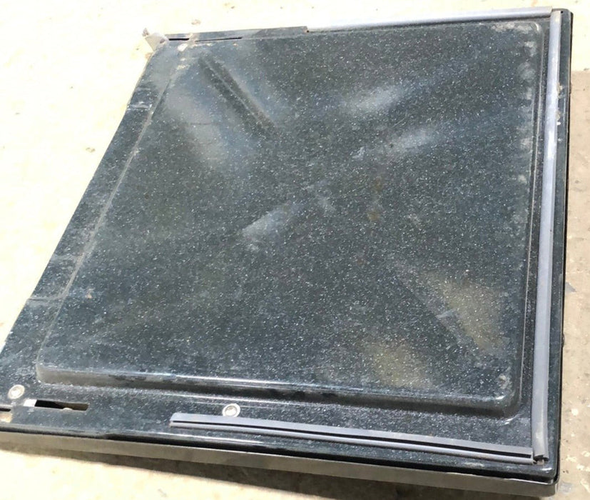 Used Magic Chef Oven Door, Black - 19 1/2" x 17"
