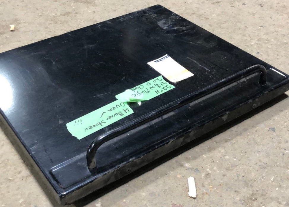 Used Magic Chef Oven Door, Black - 19 1/2" x 17"