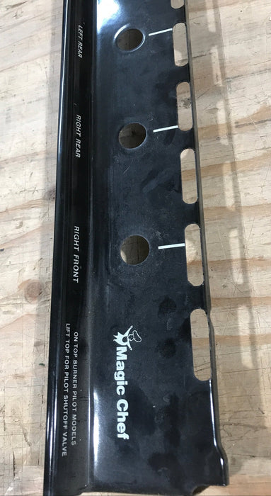 Used Magic Chef Oven Manifold Panel, Black - 2616F05490