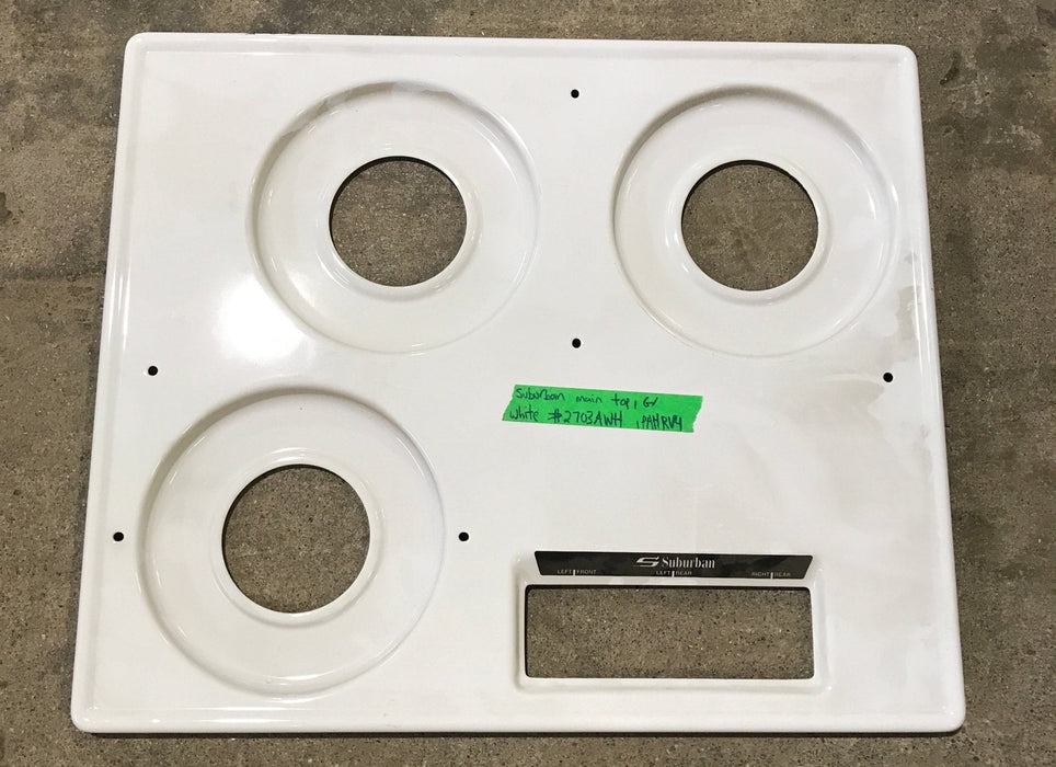 Used Main Top Suburban - Cooktop Cover, Off White - 2703AWH