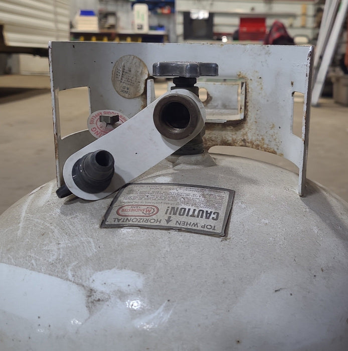 Used Manchester Propane Tank, Horizontal Mount, 30 Pound - M4499