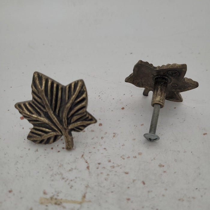 Used Maple Leaf Cabinet Knob