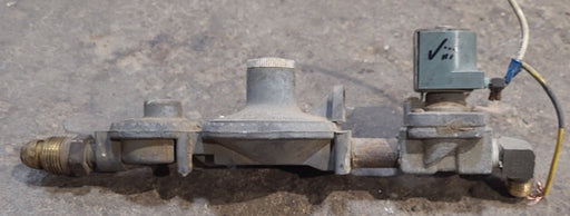 Used Marshall Propane Regulator Model 290 Setup - With 12V Shut Off Solenoid 12v - Young Farts RV Parts