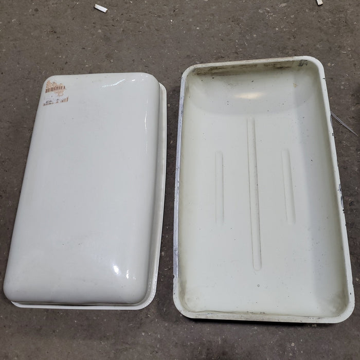 Used Metal Retro Off White Fridge Roof Vent - Young Farts RV Parts