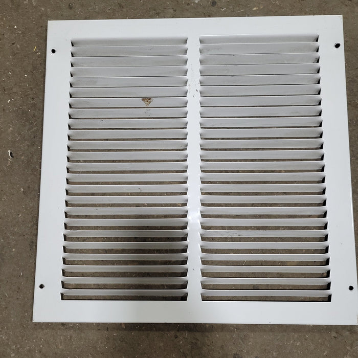 Used Metal RV Interior Furnace Access Door 13 3/4" W X  13 3/4" H