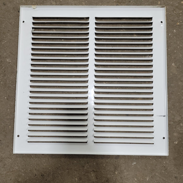 Used Metal RV Interior Furnace Access Door 13 3/4" W X  13 3/4" H