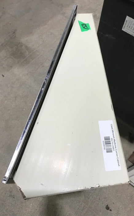 Used Mirrored Medicine Corner Cabinet