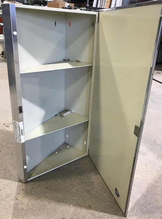 Used Mirrored Medicine Corner Cabinet